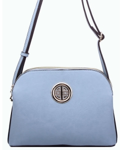 Messenger Handbag Design Faux Leather WU040NC BLUEGRAY